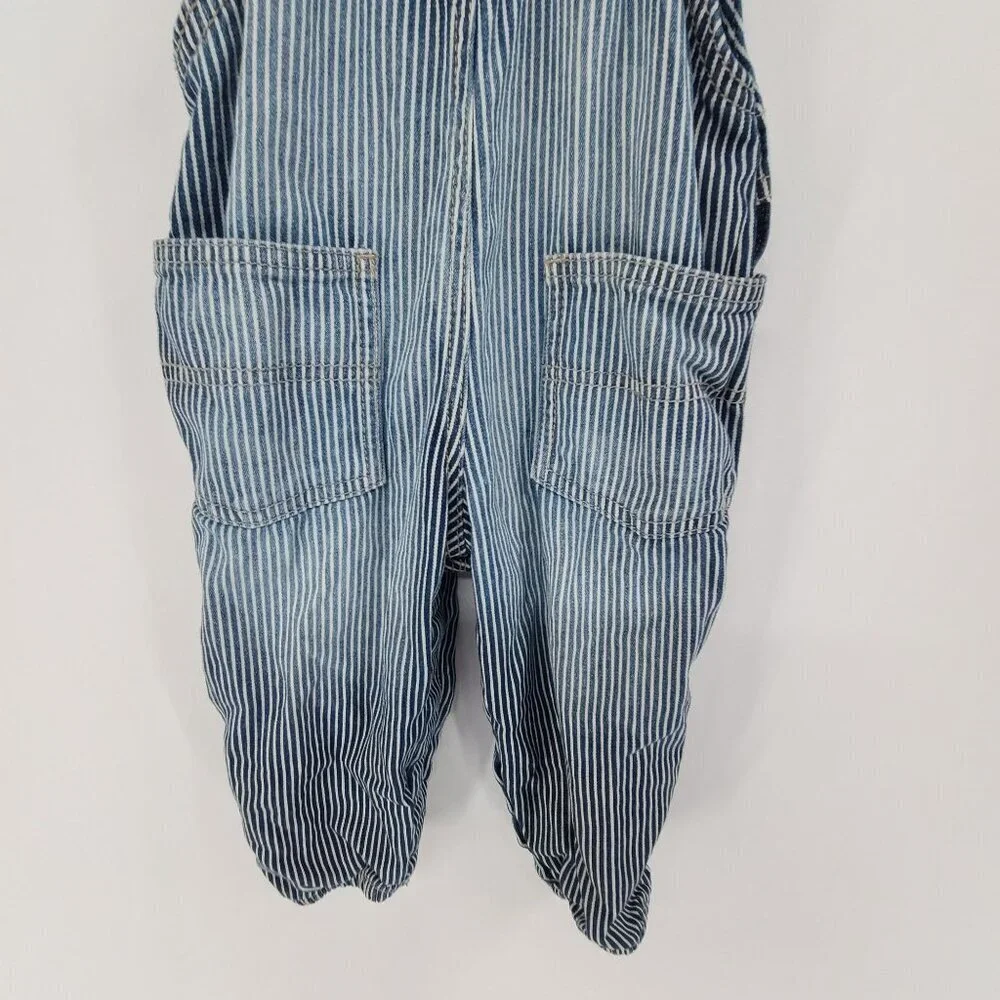 Osh Kosh B'Gosh Kids Train Conductor Overalls Blue Size 18 Months